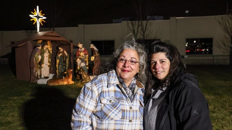 Christine Papola, left, and Jeana Lewis, director of the St....