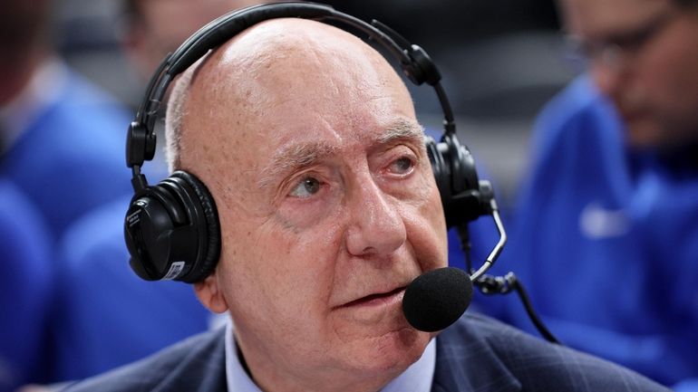 ESPN analyst Dick Vitale calls the game between the Kentucky...