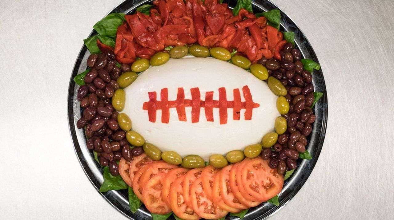 Stew Leonard’s Super Bowl antipasto platter features 3pound mozzarella ‘football’ Newsday