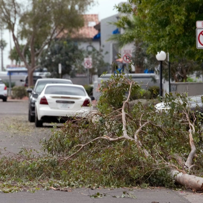 Hail the size of golf balls pummels parts of Arizona as rare storm ...