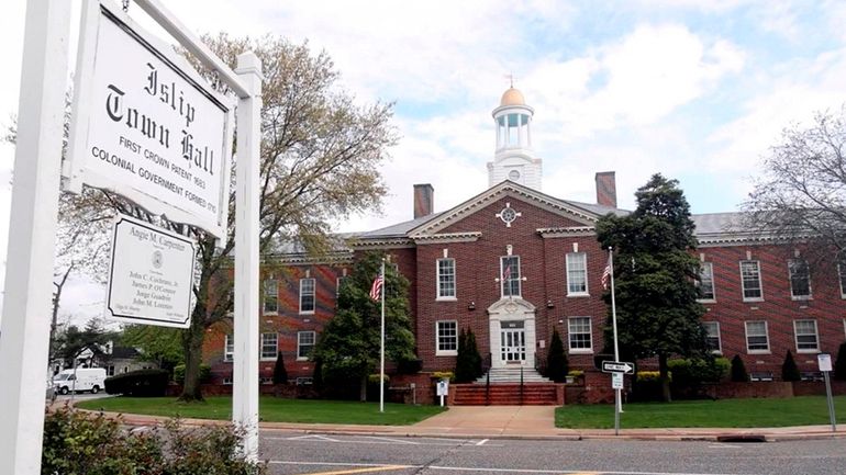 Islip Town Hall at 655 Main Street in Islip on...