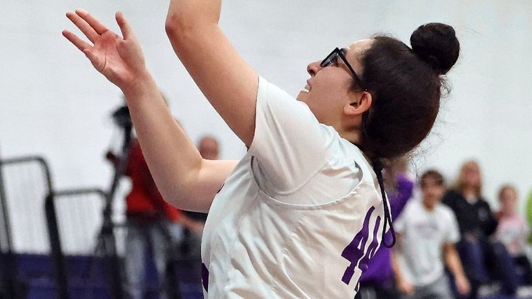 Port Jefferson guard Lola Idir turns a steal into two...