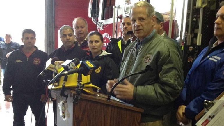 U.S Rep. Steve Israel speaks at a Nassau press briefing.