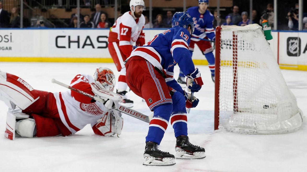 Alexis Lafreniere's Two Goals Lead Rangers Past Red Wings - Newsday