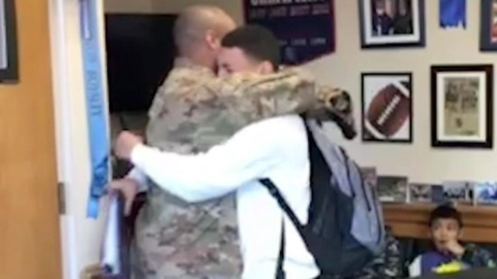 Dad Surprises Son At School After Seven Month Air Force Deployment Newsday