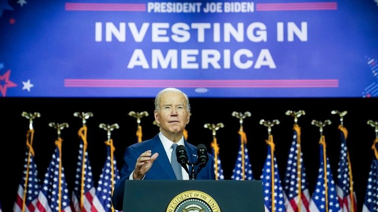 President Joe Biden speaks this month on the debt limit...