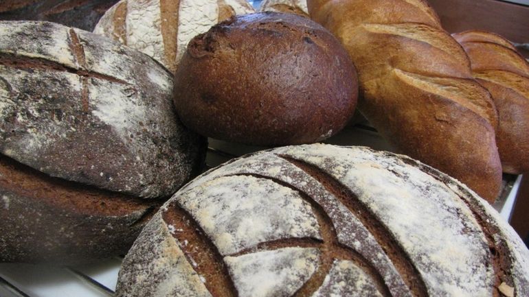 Some of the loaves at Blue Duck Bakery in Southampton.