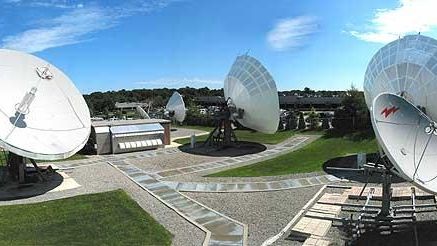 Globecomm headquarters in Hauppauge is pictured in this