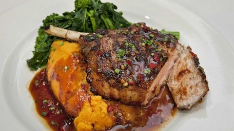 The Berkshire pork chop at Heirloom Tavern in