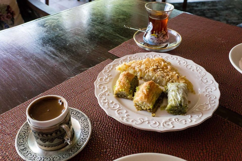 Ephesus, Massapequa Park: Three Turkish desserts for sharing