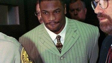 Lawrence Phillips leaves Lancaster County Court in Lincoln,