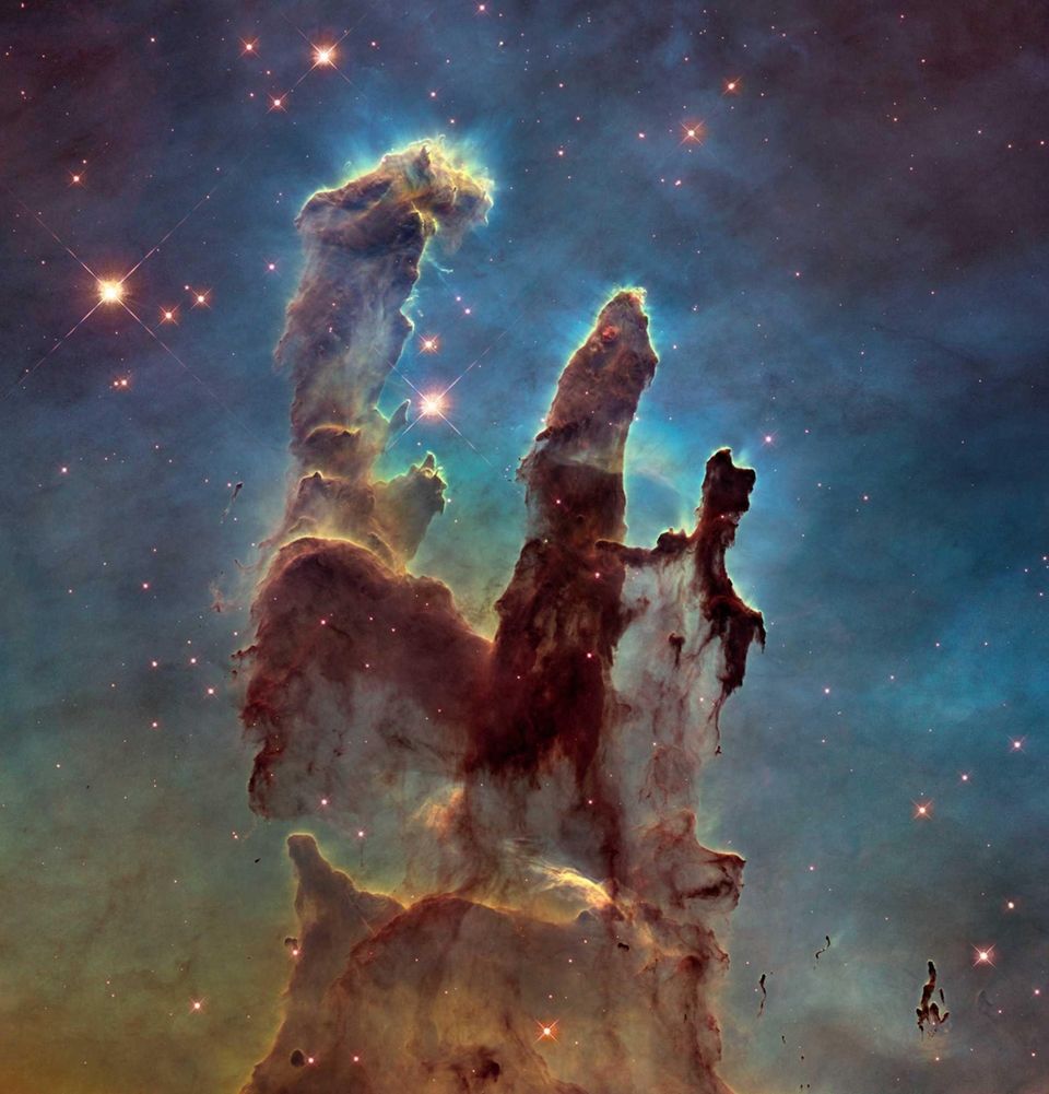 This image shows the Eagle Nebula's 