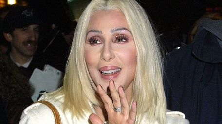 Cher leaves the Ed Sullivan Theater after an