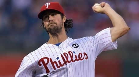 Starting pitcher Cole Hamels of the Philadelphia Phillies