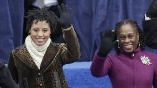 New York City Mayor Bill de Blasio waves