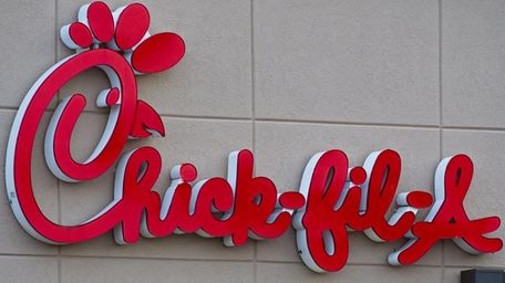 A Chick-fil-A sign in Chantilly, Va. on Jan.