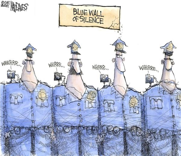 Blue wall of silence