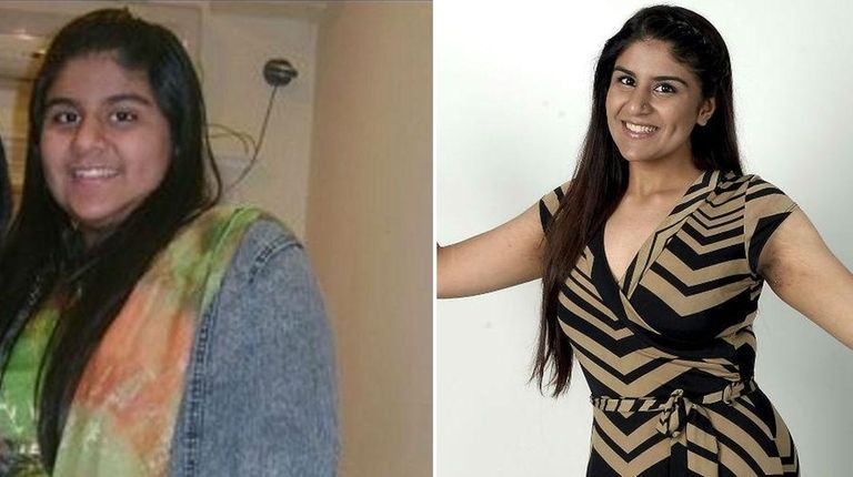 Samia Akram, 18, lost more than 80 pounds