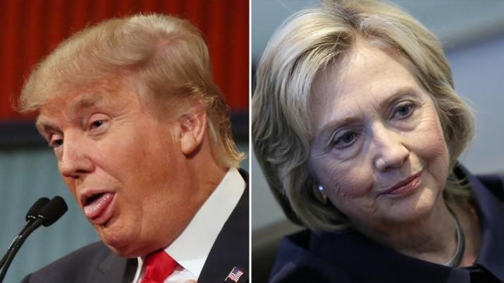Donald Trump and Hillary Clinton are vying for