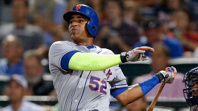 Centerfielder Yoenis Cespedes of the New York Mets