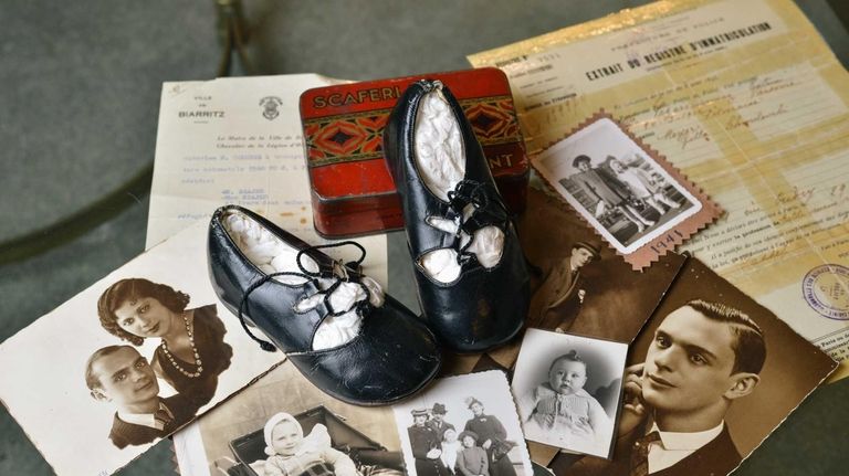 Mireille Taub wore these patent leather shoes as