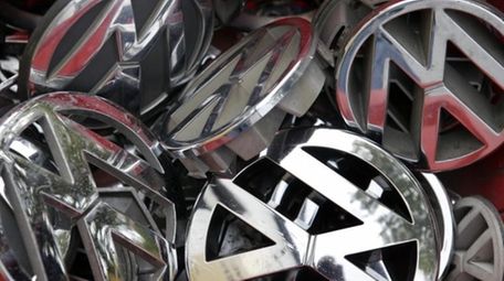 Company logos of the German car manufacturer Volkswagen