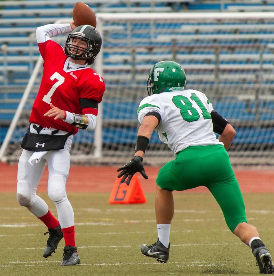 Syosset's William Hogan looks to pass during a