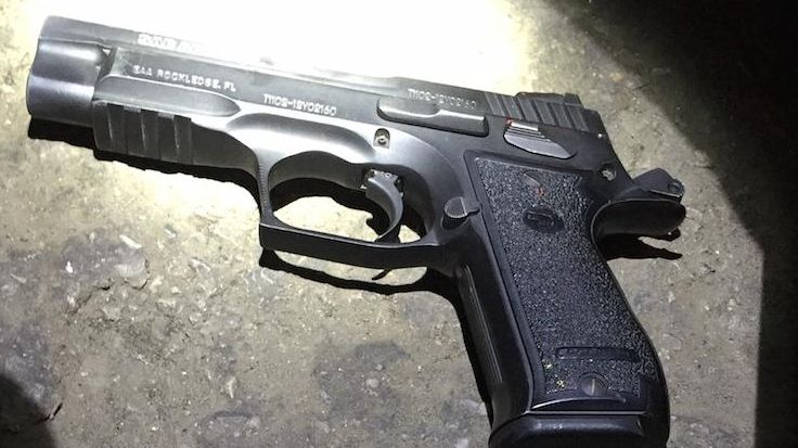 This gun was recovered at the scene of
