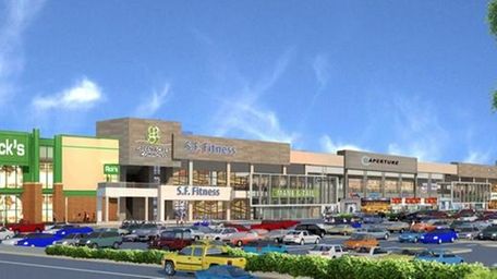 A rendering of the planned Green Acres Mall