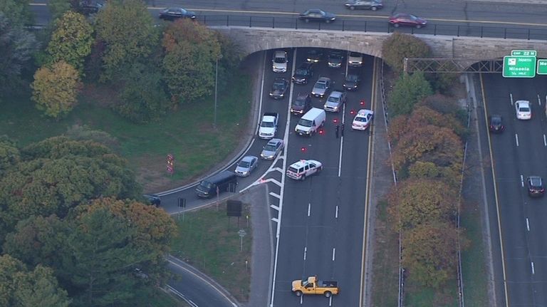 Pedestrian killed on Southern State Parkway after leaving car by exit