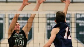 Smithtown West outside Kevin Kelleher puts the touch
