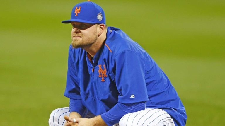 New York Mets first baseman Lucas Duda (21)