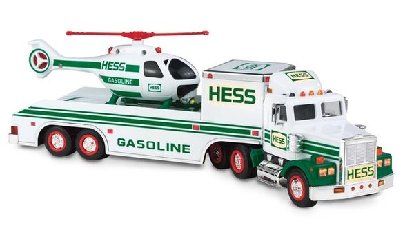 hess toy truck and helicopter 2006