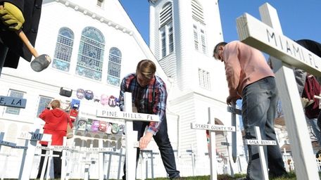 Parishioners at Sayville Congregational United Church of Christ