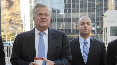 State Sen. Dean Skelos (R-Rockville Centre), left, and
