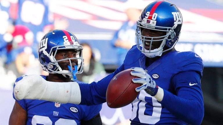 Jason Pierre-Paul #90 of the New York