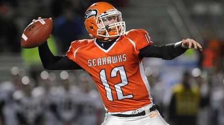 Carey quarterback Mike Catanese throws a pass