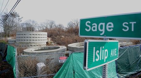 Contaminated fill from this Central Islip property, shown