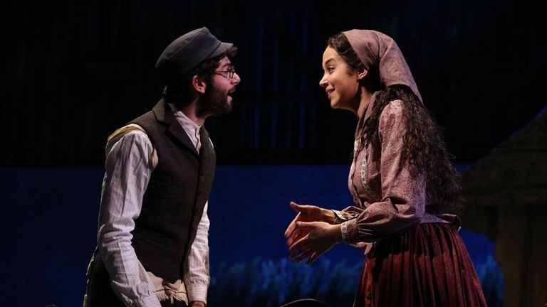 Adam Kantor, who plays Motel the Tailor, with