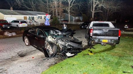 Police are searching for the driver who fled