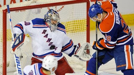 Goaltender Henrik Lundqvist of the New York