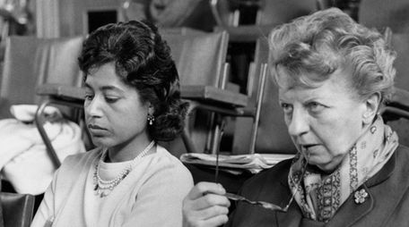 American soprano Mattiwilda Dobbs (left) and English soprano