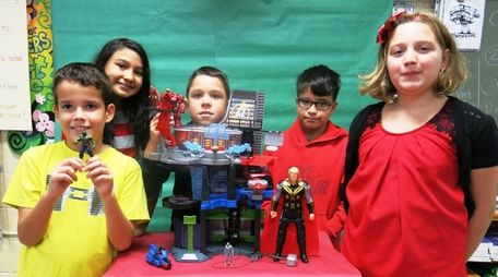 Kidsday reporters from left, Andrew McGarvey, Esly Escobar,