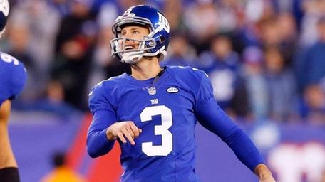 Josh Brown #3 of the New York Giants