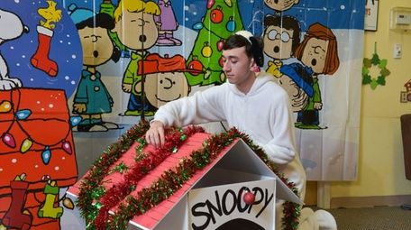 Vinny Donnadio, 18, of Patchogue, who plays Snoopy,