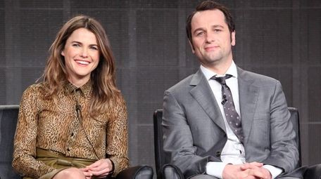 Actors Keri Russell and Matthew Rhys attend a