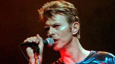 David Bowie performs during a concert in Hartford,