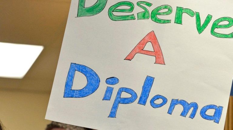 Donald Ahlers, 19, of East Islip takes part