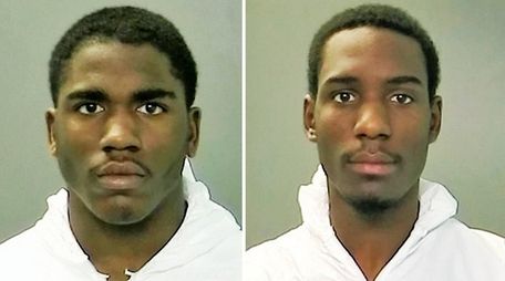 Avery Palmer, 16, left, and Bobby Green, 25,
