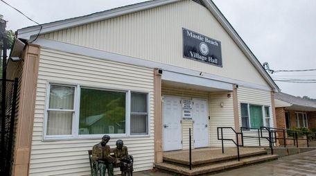 Mastic Beach village hall is seen in this